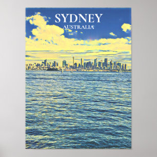 Sydney Harbor skyline-reiswiekdecor Poster