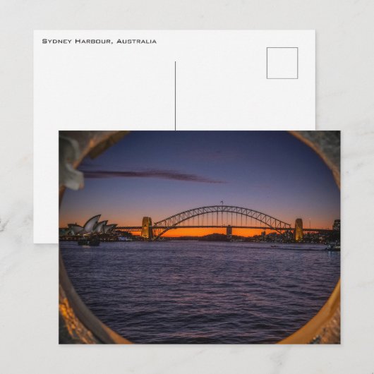 Sydney Harbor Sunset Briefkaart (Voorkant / Achterkant)