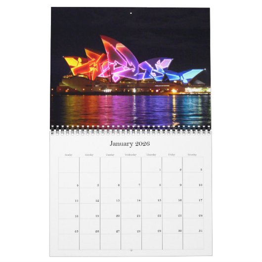 Sydney Harbour 2026 Kalender (Jan 2026)