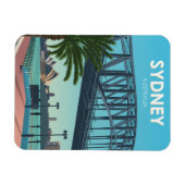 Sydney Harbour Australia Vintage Travel Magneet (Horizontaal)