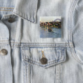 Sydney Harbour Australië Vierkante Button 5,1 Cm (In situ)