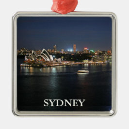 Sydney Harbour bij Circular Quay Metalen Ornament