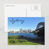 sydney harbour blauw briefkaart (Voorkant / Achterkant)