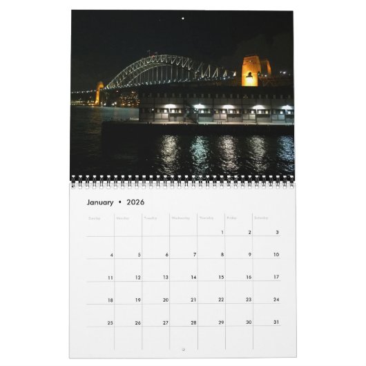 Sydney Harbour Bridge 2025 Kalender (Jan 2026)