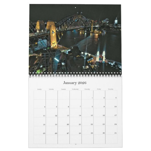 Sydney Harbour Bridge 2026 Kalender (Jan 2026)