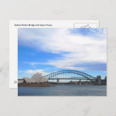 Sydney Harbour Bridge and Opera House Briefkaart (Voorkant / Achterkant)