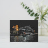 Sydney Harbour Bridge at Night - Australia Briefka Briefkaart (Staand voorkant)