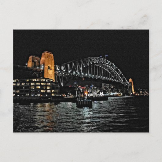 Sydney Harbour Bridge at Night - Australia Briefka Briefkaart (Voorkant)