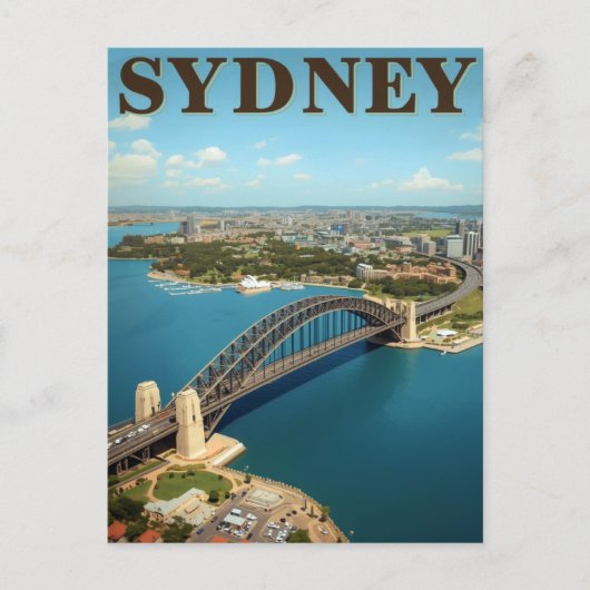 Sydney Harbour Bridge Australië Briefkaart (Voorkant)
