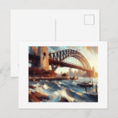 Sydney Harbour Bridge Australië Briefkaart (Voorkant / Achterkant)