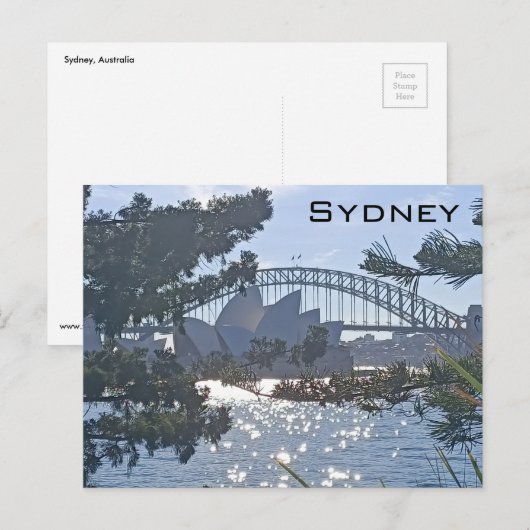Sydney Harbour Bridge en Opera House Briefkaart (Voorkant / Achterkant)