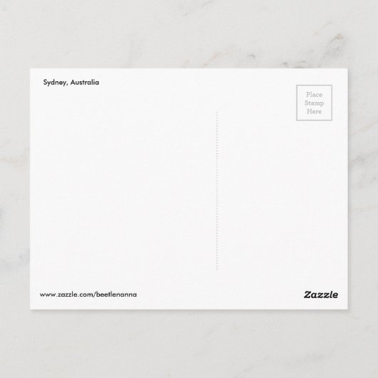 Sydney Harbour Bridge en Opera House Briefkaart (Achterkant)