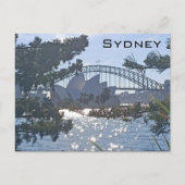 Sydney Harbour Bridge en Opera House Briefkaart (Voorkant)