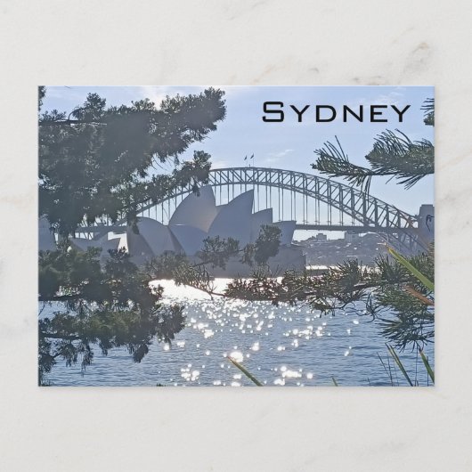 Sydney Harbour Bridge en Opera House Briefkaart (Voorkant)