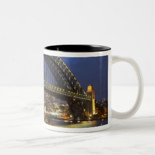 Sydney Harbour Bridge en Park Hyatt Sydney Hotel Tweekleurige Koffiemok
