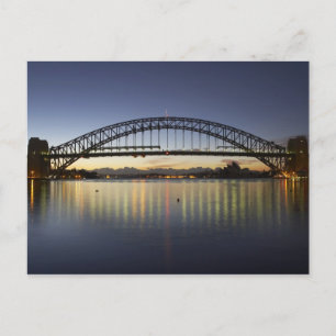 Sydney Harbour Bridge en Sydney Opera House bij Briefkaart