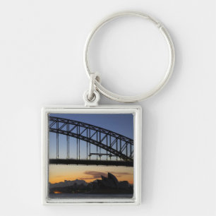 Sydney Harbour Bridge en Sydney Opera House om 2 Sleutelhanger