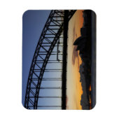 Sydney Harbour Bridge en Sydney Opera House om 2 u Magneet (Verticaal)