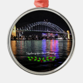 Sydney Harbour Bridge, geëtiketteerd, kerst heilig Metalen Ornament