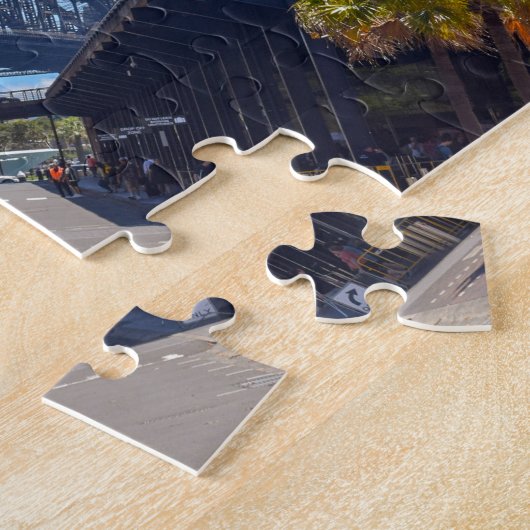 Sydney Harbour Bridge in Sydney Australië Legpuzzel (Zijkant)