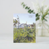 Sydney Harbour Bridge met inheemse planten Briefkaart (Staand voorkant)