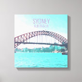 Sydney Harbour Bridge moderne reisprint Canvas Afdruk (Voorkant)