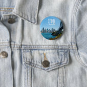 Sydney Harbour Bridge & Opera House Skyline Ronde Button 5,7 Cm (In situ)