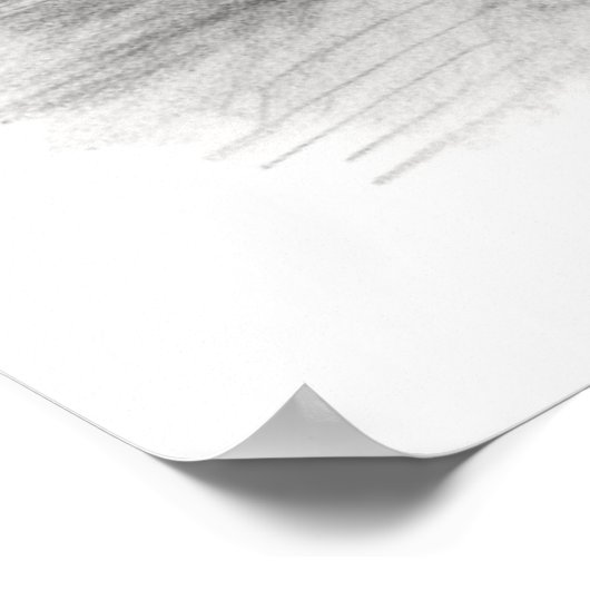 Sydney Harbour Bridge schets Poster (Hoek)