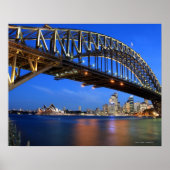 Sydney Harbour Bridge, Sydney Opera House en Poster (Voorkant)