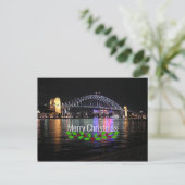 Sydney Harbour Bridge - Vrolijk kerstfeest! Briefkaart (Staand voorkant)