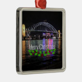 Sydney Harbour Bridge - Vrolijk kerstfeest! Metalen Ornament (Rechts)