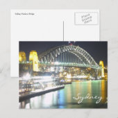 sydney harbour bridge weerspiegelt briefkaart (Voorkant / Achterkant)