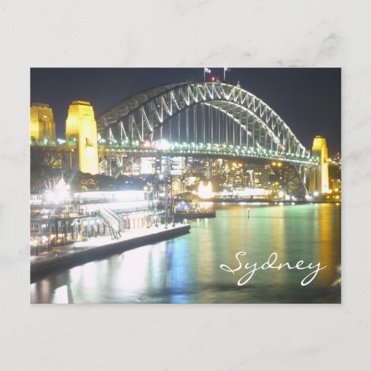 sydney harbour bridge weerspiegelt briefkaart (Voorkant)