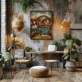 Sydney: Harbour City - Whimsical Art Perfect Poster