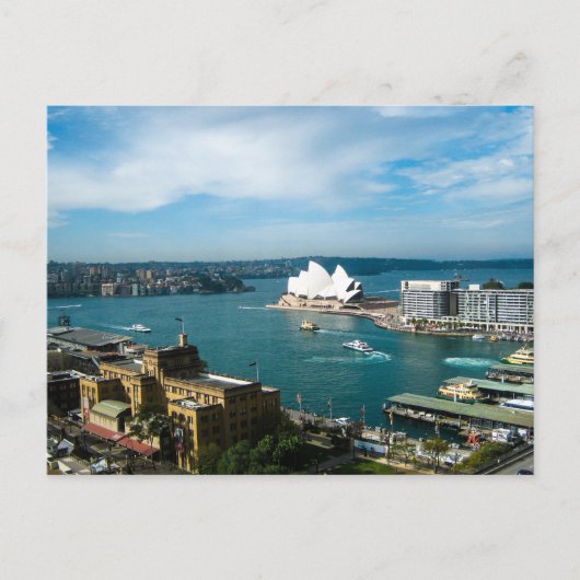 Sydney Harbour en het Opera House - Briefkaart (Voorkant)