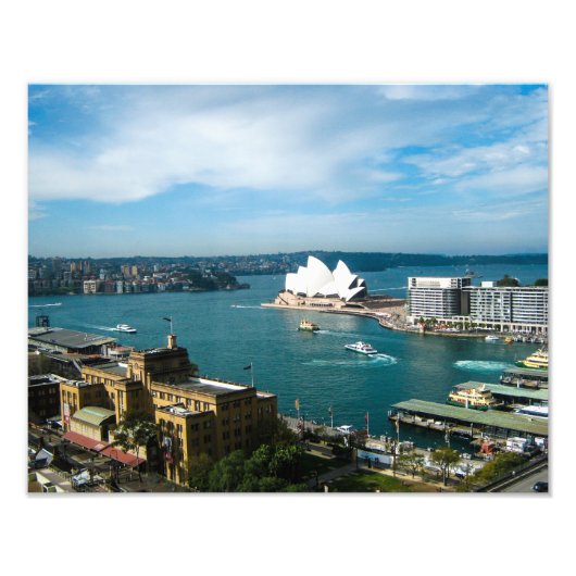 Sydney Harbour en het Opera House - Foto afdrukken (Voorkant)