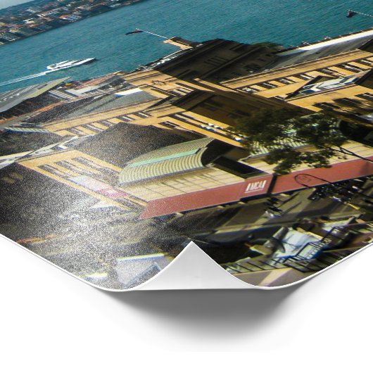 Sydney Harbour en het Opera House - Foto afdrukken (Hoek)