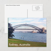 sydney harbour-gras briefkaart (Voorkant / Achterkant)