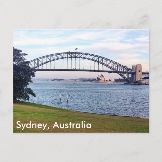sydney harbour-gras briefkaart (Voorkant)