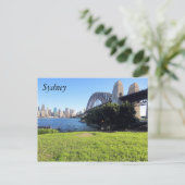 sydney harbour-gras briefkaart (Staand voorkant)