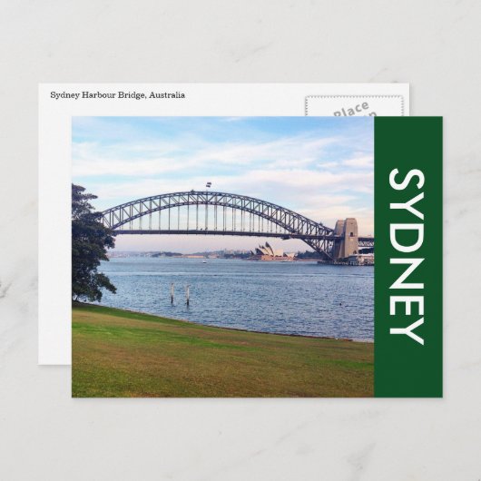 sydney harbour - groen briefkaart (Voorkant / Achterkant)