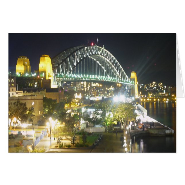 sydney harbour-nachtbrug (Voorkant Horizontaal)