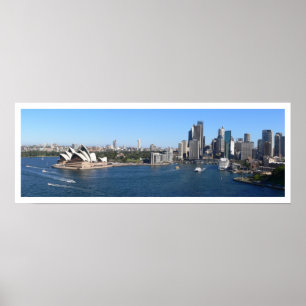 Sydney Harbour, Opera House, Skyline, Panorama Poster