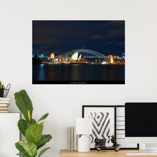 Sydney Harbour Poster (Thuiskantoor)