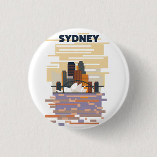 Sydney Harbour Ronde Button 3,2 Cm