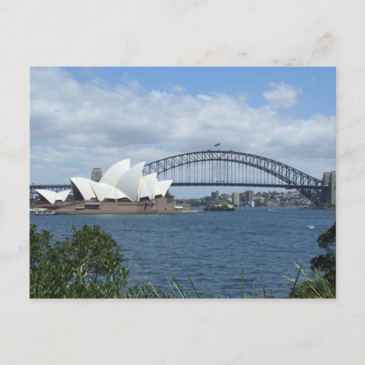 Sydney Harbour Skyline Briefkaart (Voorkant)