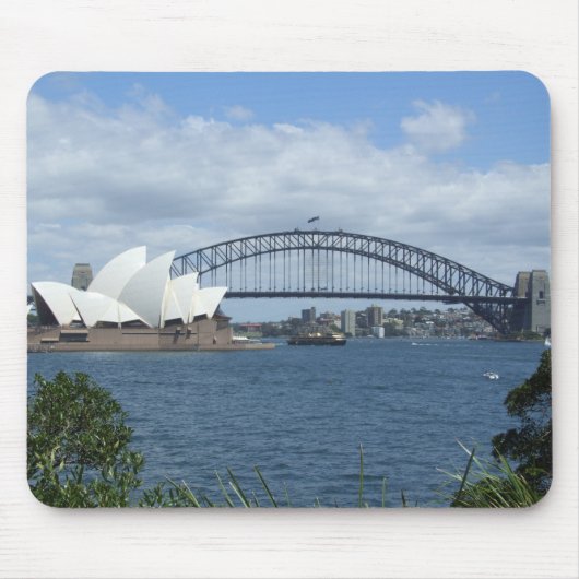 Sydney Harbour Skyline Mousepad Muismat (Voorkant)