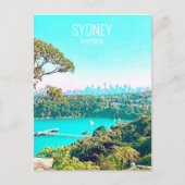 Sydney Harbour Skyline uitzicht Mosman Briefkaart (Voorkant)