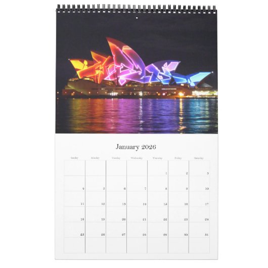 sydney harbour-uitzichten kalender (Jan 2026)