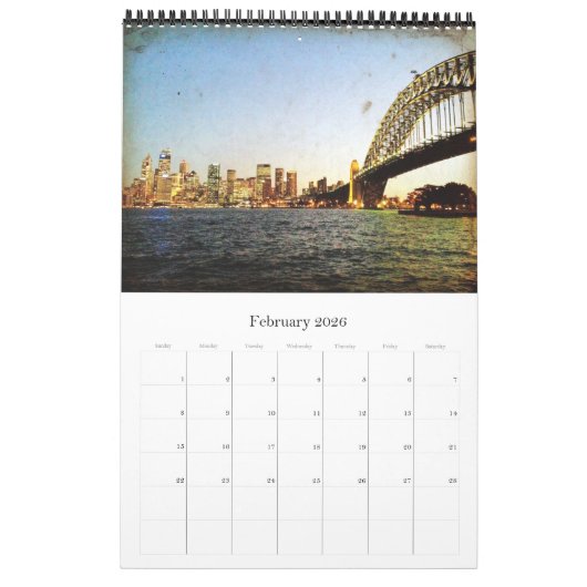 sydney harbour-uitzichten kalender (Feb 2026)